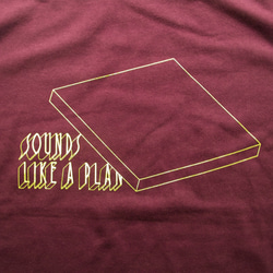 SOUNDS LIKE A PLAN _ Tシャツ［バーガンディ］ 3枚目の画像