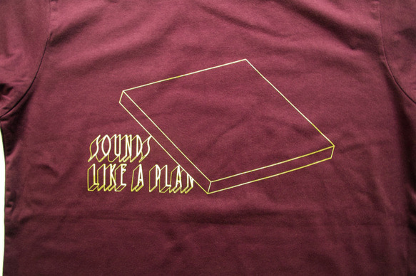 SOUNDS LIKE A PLAN _ Tシャツ［バーガンディ］ 3枚目の画像