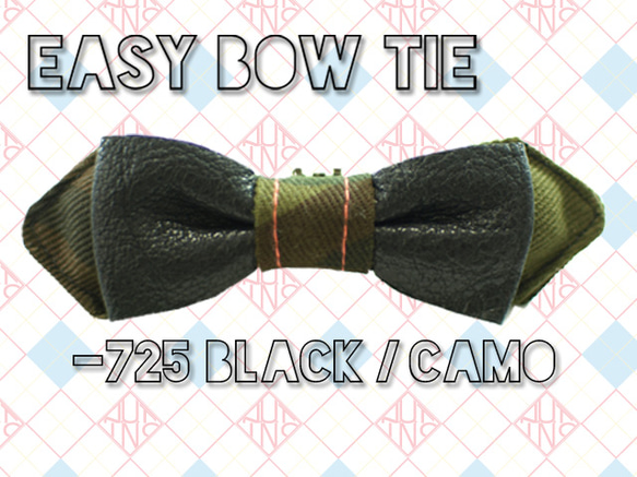 EASY BOW TIE　ZZ001-725 BLACK / CAMO 1枚目の画像