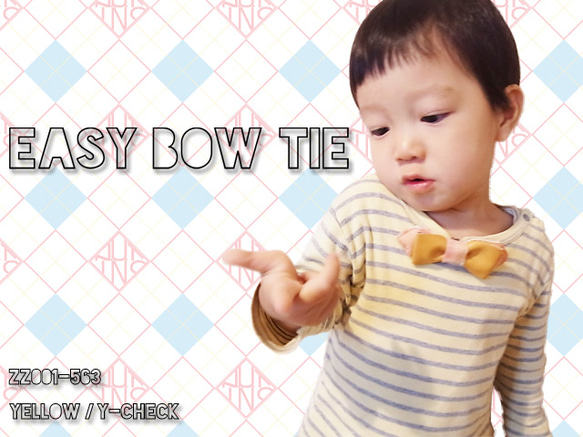 EASY BOW TIE　ZZ001-765 YELLOW / L-CAMO 2枚目の画像