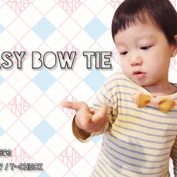 EASY BOW TIE　ZZ001-543 BLUE / R-CHECK 2枚目の画像