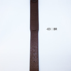 EASY EXCHANGEABLE WATCH BAND  -03：BROWN 日本製　革　時計　替えバンド 2枚目の画像