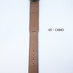 EASY EXCHANGEABLE WATCH BAND  -05：CAMO 日本製　革　時計　替えバンド 2枚目の画像