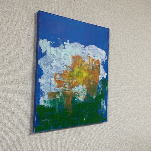 作品名「今、生きる風」アクリル画