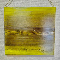 【木目アート】<mokume> Turquoise blue × Yellow *ご注文品* 7枚目の画像