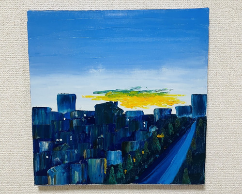 絵画781 油絵/抽象画風/植物/S4号 絵画781 油絵/抽象画風/植物/S4号