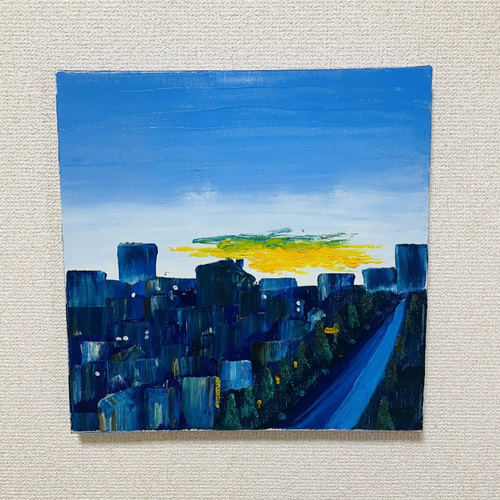 絵画771 油絵/抽象画風/M10号: 重なった紙の束 絵画771 油絵/抽象画風