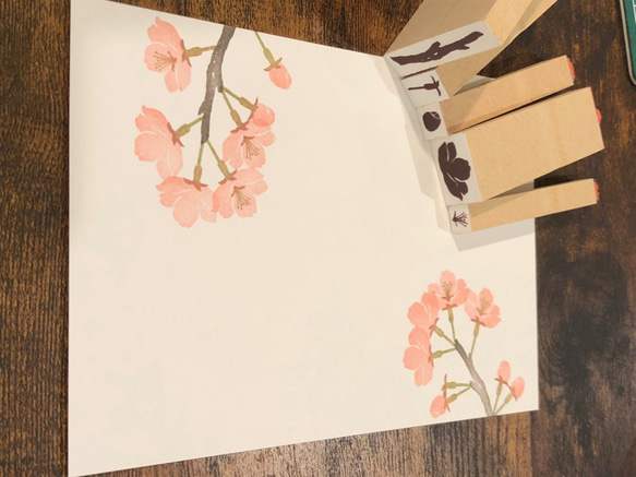 Cherry  blossoms スタンプセット 5枚目の画像