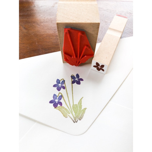 野の花スタンプ8点セット はんこ・スタンプ Beach field stamp