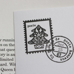 北欧風クリスマスツリーの切手　スタンプ 1枚目の画像