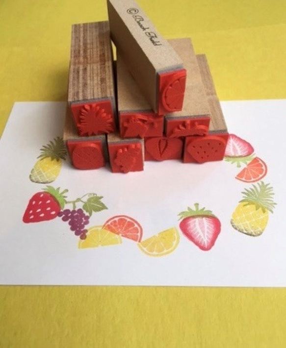 Fruits petit stamp set 1枚目の画像