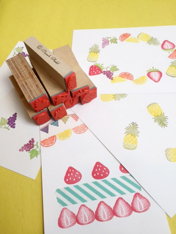 Fruits petit stamp set 2枚目の画像