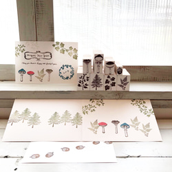 forest stamp set　 9枚目の画像