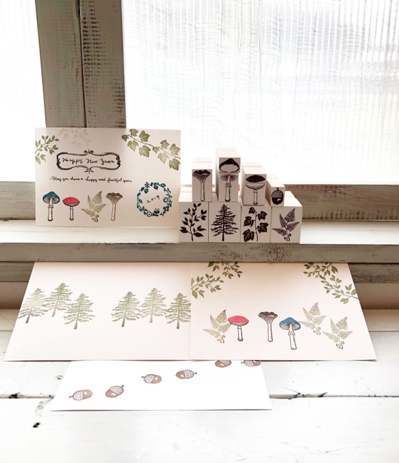 forest stamp set　 9枚目の画像