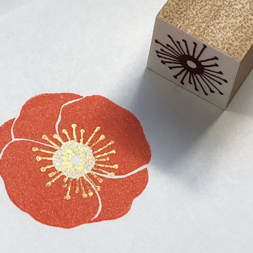 消しゴムはんこ　スイトピー 消しゴムはんこ スイトピー