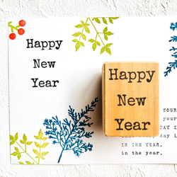 新年快樂打字機 3 行郵票 第1張的照片