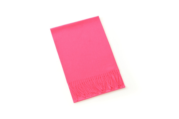 碧樹織造100％山羊絨圍巾（粉紅色） 第3張的照片