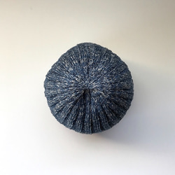 棉/亞麻經典羅紋針織帽海洋 第3張的照片