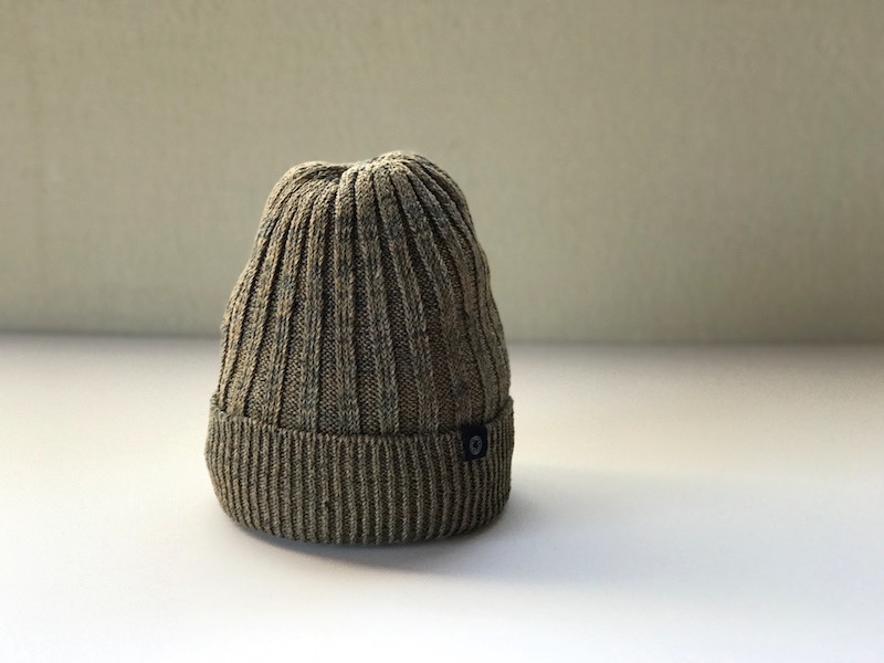 Cotton・linenの定番リブ編みニットキャップ   moss