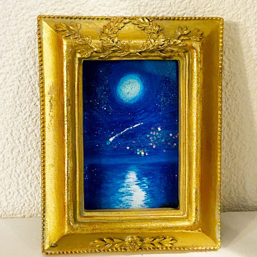 油絵 油彩 油彩画 絵 絵画 ミニ絵画【月の海】 絵画 HR 通販 油絵 油彩 油彩画 絵 絵画 ミニ絵画【月の海】 絵画 HR 通販