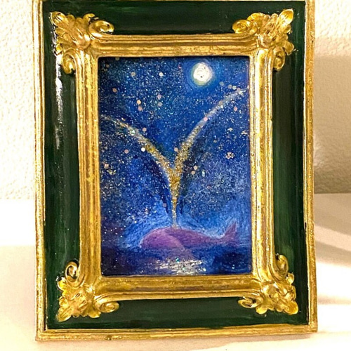 油絵 絵画 ミニ絵画 【雪のクリスマスツリー】 絵画 HR 通販