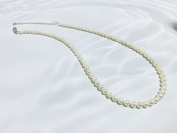 [稀有嬰兒珍珠] 4mm 珍珠項鍊 ~Akoya 珍珠 ~ 第2張的照片