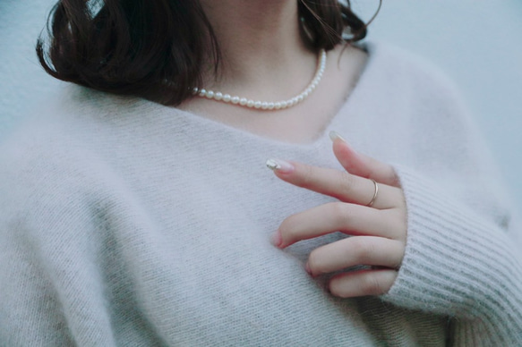 【希少】アコヤ　ベビーパール　本真珠　細厘　ネックレス 真珠 ネックレス あこや真珠 akoya K18 ベビーパール pearl 4
