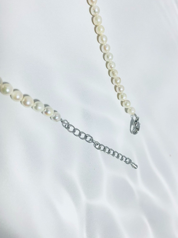 [稀有嬰兒珍珠] 4mm 珍珠項鍊 ~Akoya 珍珠 ~ 第3張的照片