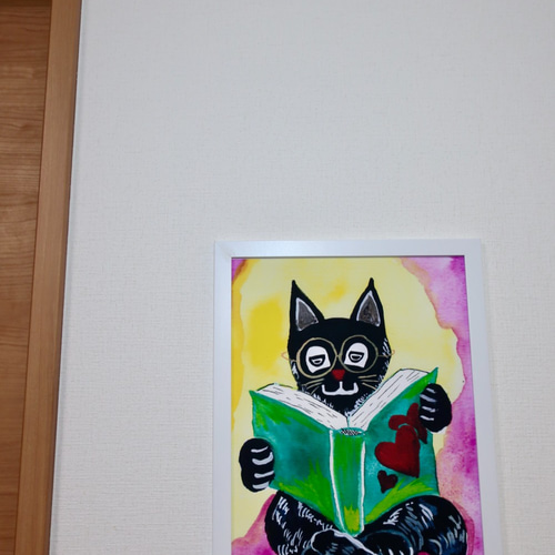 A4 ・アートポスター・手作り・CAT poster no.4 デザイン