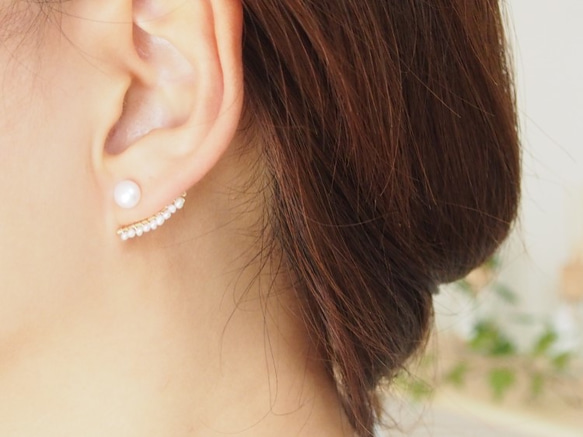 BEACH 珍珠耳環(單耳出售)(S) 第5張的照片