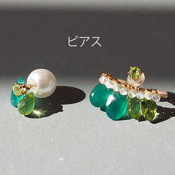 オンライン価格■Green bijou イヤリング or ピアスセット 5枚目の画像