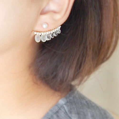 junko 様Order□SAVONbon P light blue pair ピアス（その他