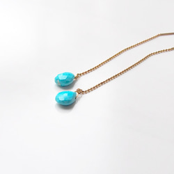 K10◇Drop chain p - Turquoise 第1張的照片