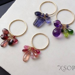 bijoux　ring　PINK　K10YG×K18YG 2枚目の画像