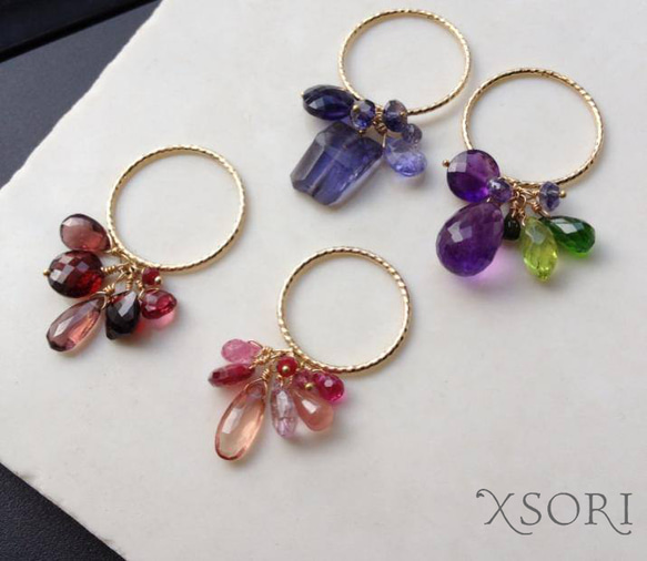 bijoux　ring　PINK　K10YG×K18YG 2枚目の画像