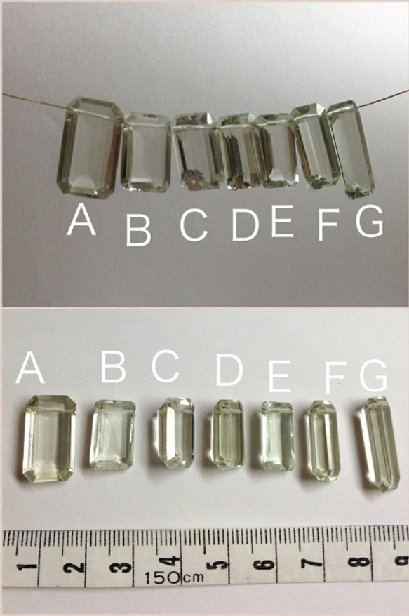 珍寶耳環矩形截面-F 第3張的照片