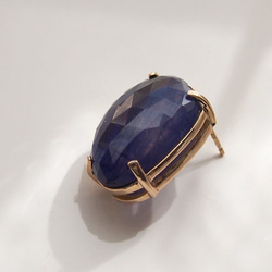 1点もの■Blue Sapphire  P　片耳ピアス 2枚目の画像