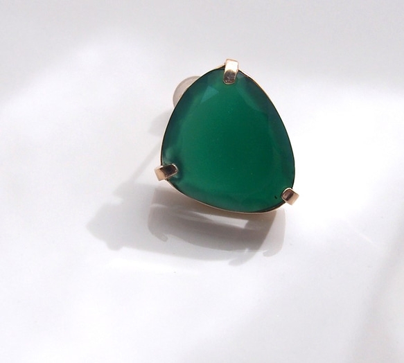 1点もの■Green agate 　片耳ピアス 7枚目の画像