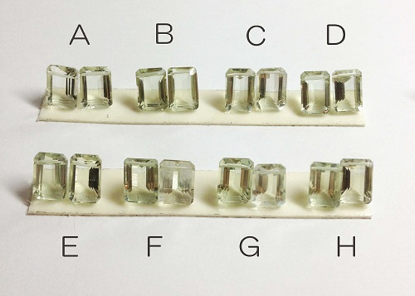 ☆再販☆bijoux ピアス●H●レクタングルカット 2枚目の画像