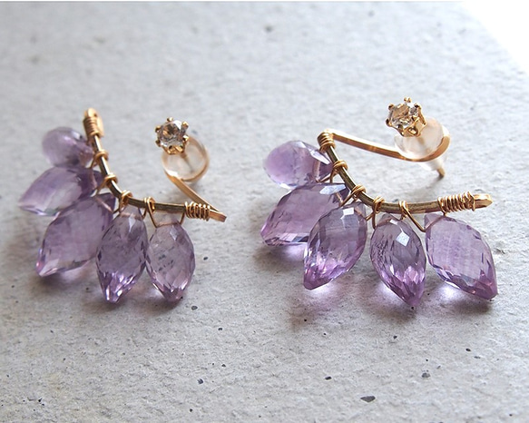 Amethyst bijou P ペア売価格 2枚目の画像