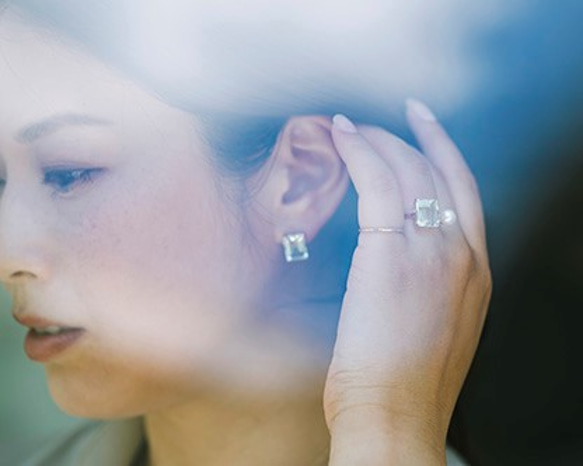 CANDY Earring.Green amethyst　１Ｐ売り 3枚目の画像