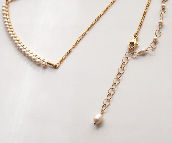 Icicle babypearl necklace 第5張的照片