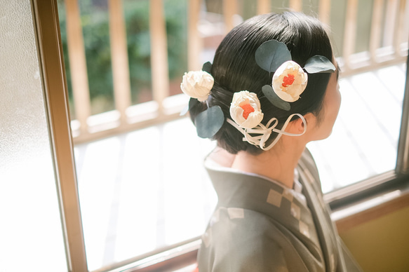 花髪飾り〜フラワーヘアパーツ  〜 3枚目の画像