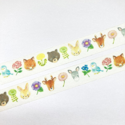 海外マステ 人 動物 花 装飾 まとめ売り WT]海外PETテープ 春ツアー花コレクション 光沢PETマスキング