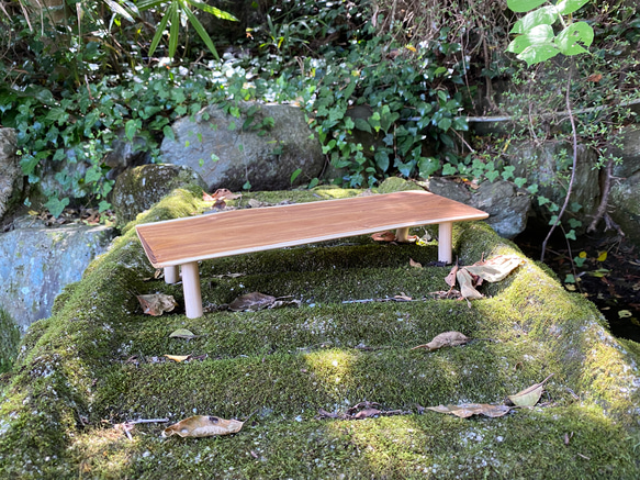丸太ミニテーブル(えんじゅ) 2枚目の画像
