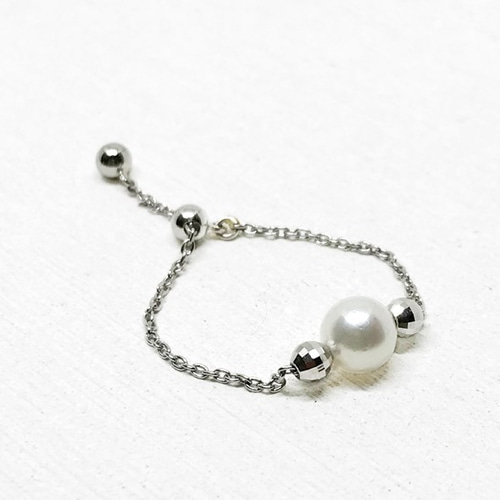 新品 k18YGゴールド 天然akoyaあこや海水真珠パールリングサイズfree