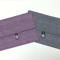 御朱印帳ケース～絞り柄(紫、紺) 1枚目の画像