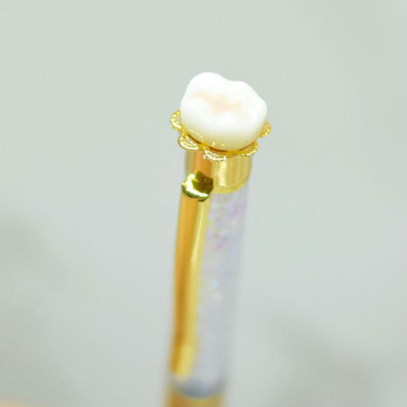 歯　歯牙のボールペン(ベージュ) 3枚目の画像