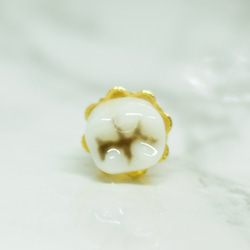 歯　歯牙のピンバッジ　マスクチャーム　マスククリップ 2枚目の画像