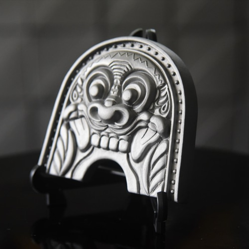 卓上サイズの鬼瓦 古代鬼面 IK-Ⅱ その他置物 いぶしギャラリー瓦廊